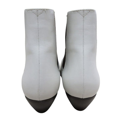 Unused Celine Phoebe Period Leather Side Gore Short Boots 35 22.5cm (8.86in)