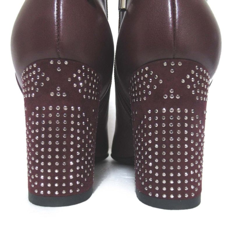 Christian DIOR Stellar Rhinestone Decorated Ankle Boots Short Boots 35.5 22.5cm