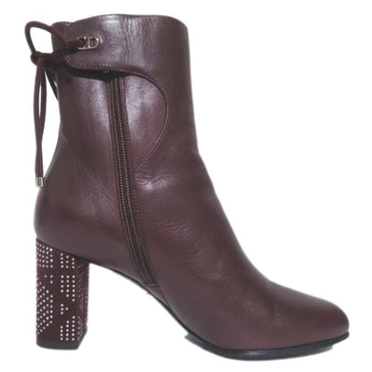 Christian DIOR Stellar Rhinestone Decorated Ankle Boots Short Boots 35.5 22.5cm