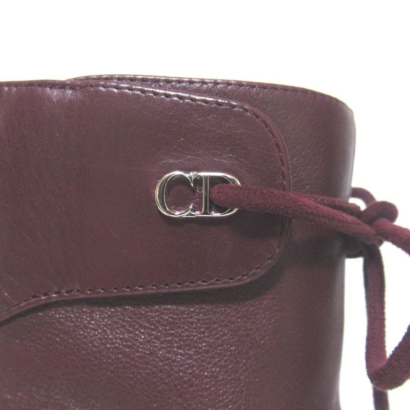 Christian DIOR Stellar Rhinestone Decorated Ankle Boots Short Boots 35.5 22.5cm