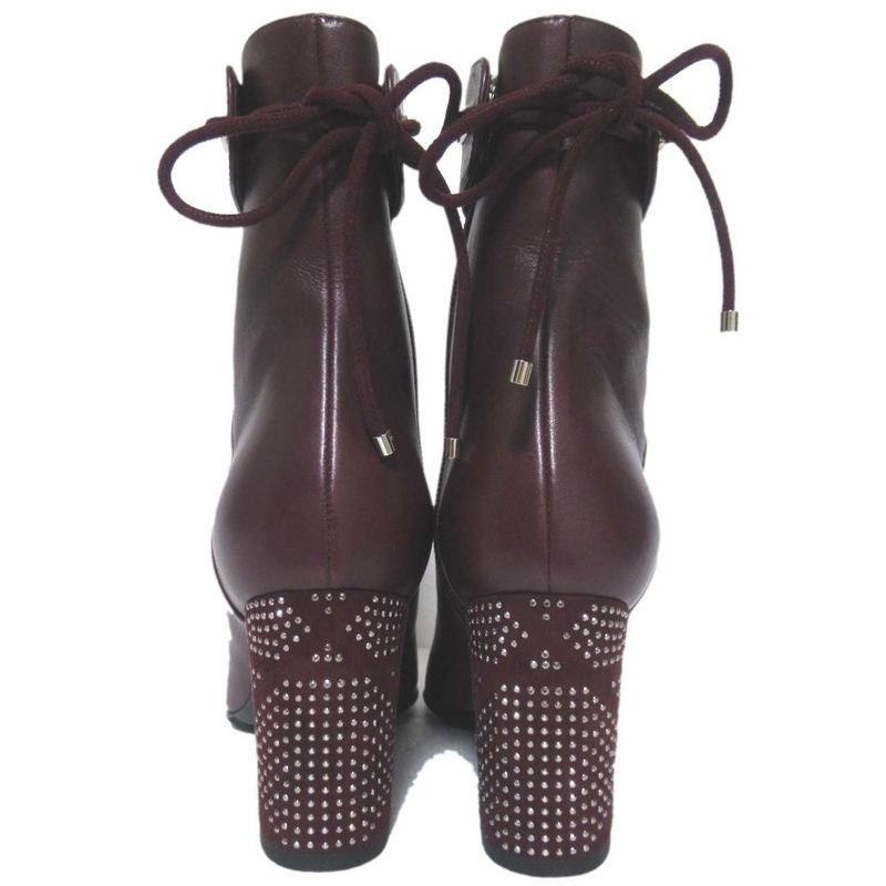 Christian DIOR Stellar Rhinestone Decorated Ankle Boots Short Boots 35.5 22.5cm