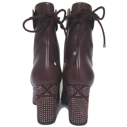 Christian DIOR Stellar Rhinestone Decorated Ankle Boots Short Boots 35.5 22.5cm