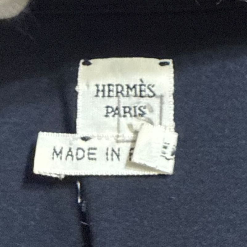 Good Hermes Embroidered Pockets Short Sleeves Knee Length Cut and Sewn Dress