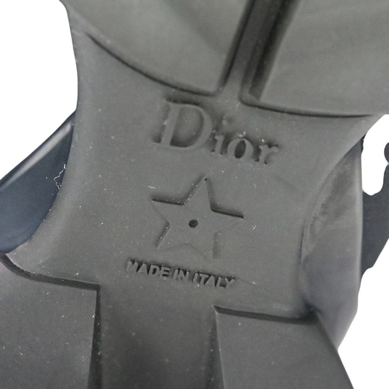 Christian Dior D-Connect Sneakers 37.5 About 24.5cm (9.65in) Black Women's Used