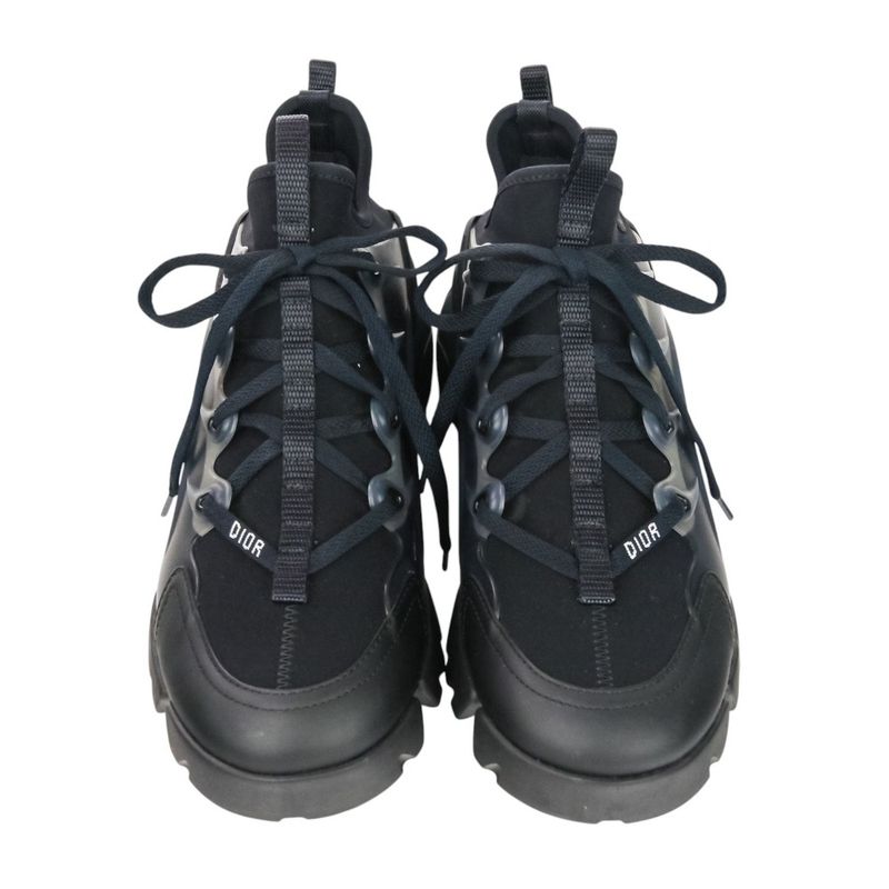 Christian Dior D-Connect Sneakers 37.5 About 24.5cm (9.65in) Black Women's Used