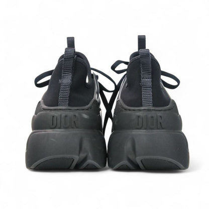 Christian Dior D-Connect Sneakers 37.5 About 24.5cm (9.65in) Black Women's Used