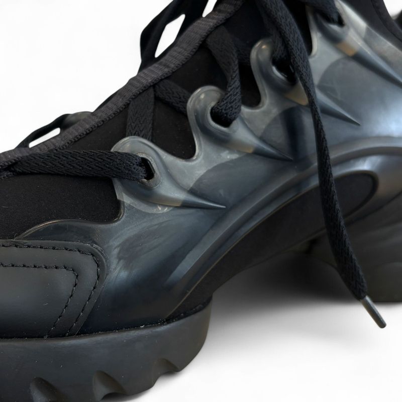 Christian Dior D-Connect Sneakers 37.5 About 24.5cm (9.65in) Black Women's Used