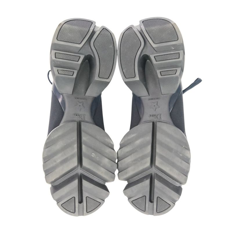 Christian Dior D-Connect Sneakers 37.5 About 24.5cm (9.65in) Black Women's Used