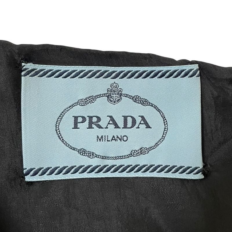 Good Prada Flower Lace Print Short Sleeve Dress Size 38 Pink Black Women's Used