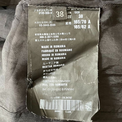 Good Prada Flower Lace Print Short Sleeve Dress Size 38 Pink Black Women's Used