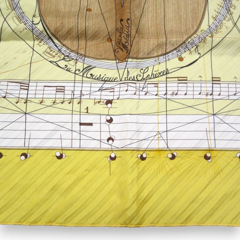 Hermes LA Musique des Spheres Music Played by Spheres Carré 90 100% Silk Scarf
