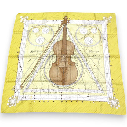 Hermes LA Musique des Spheres Music Played by Spheres Carré 90 100% Silk Scarf