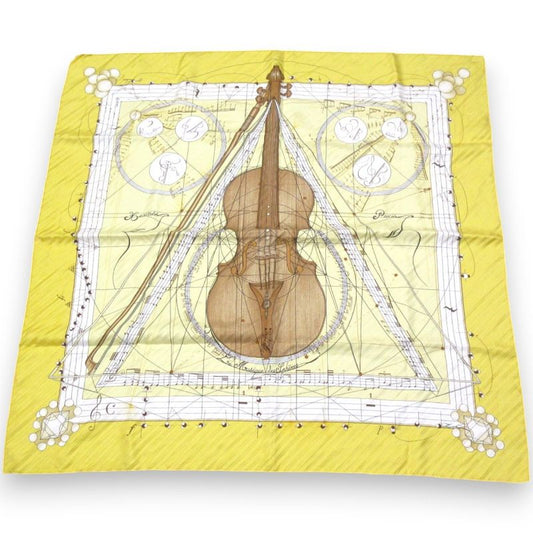 Hermes LA Musique des Spheres Music Played by Spheres Carré 90 100% Silk Scarf