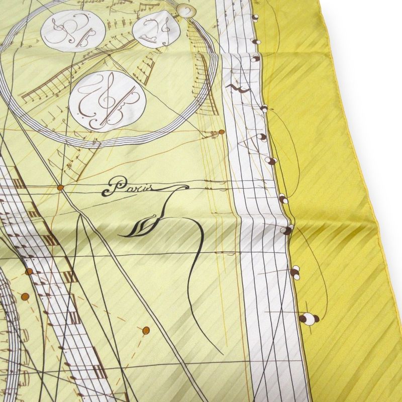 Hermes LA Musique des Spheres Music Played by Spheres Carré 90 100% Silk Scarf