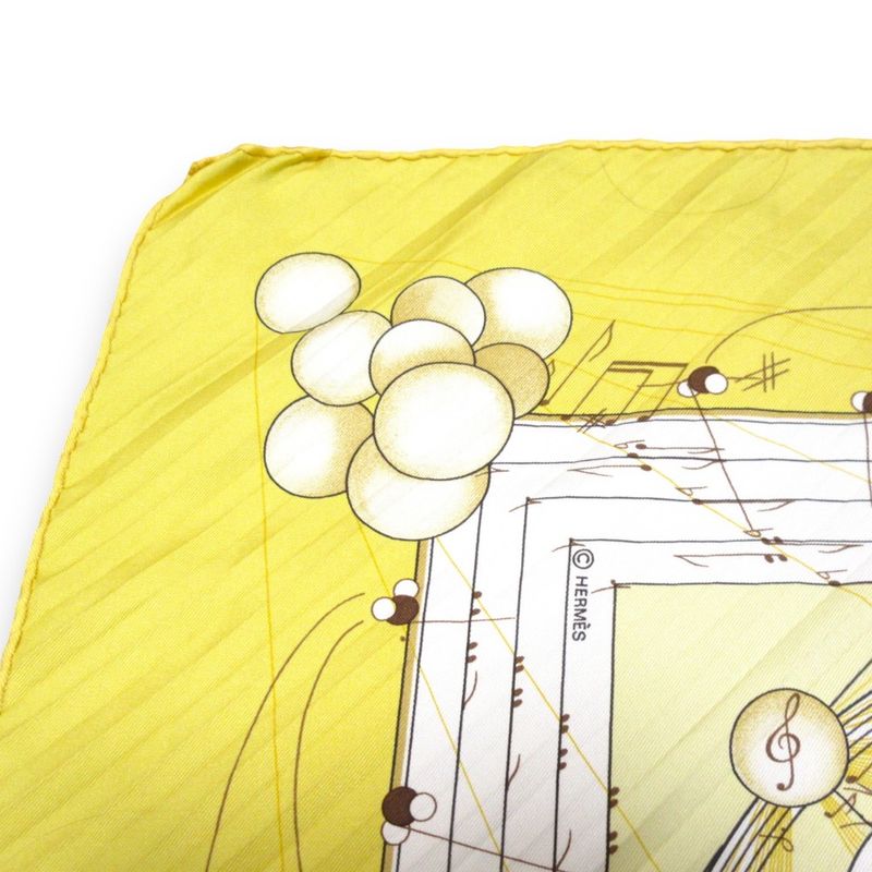 Hermes LA Musique des Spheres Music Played by Spheres Carré 90 100% Silk Scarf