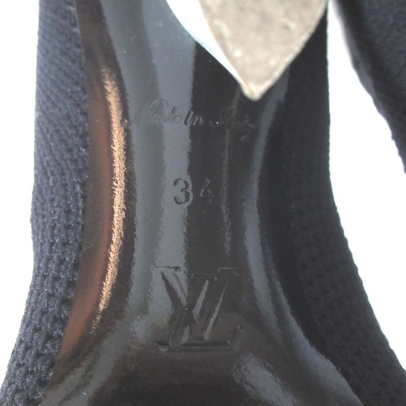 Louis Vuitton Silhouette Line Knit Ankle Boots Short Boots Size 34 Approx