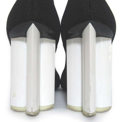 Louis Vuitton Silhouette Line Knit Ankle Boots Short Boots Size 34 Approx