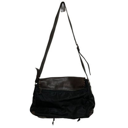 Prada Leather X Nylon Shoulder Bag Messenger Bag Bt0582 Brown Black Mens Ladies