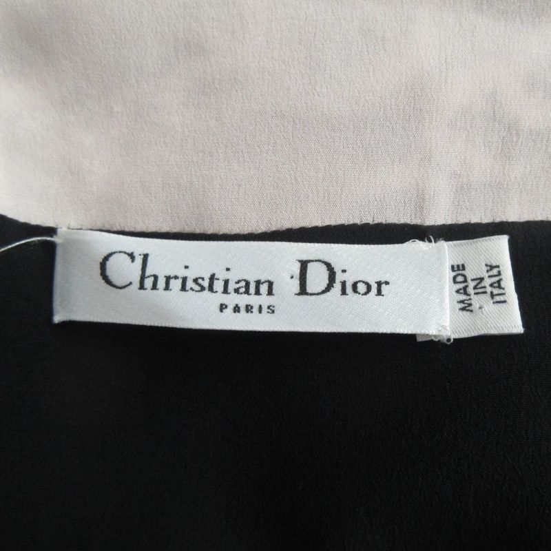 Christian Dior Raf Simons Period Flower Lace Docking Short Sleeve Mimore Length