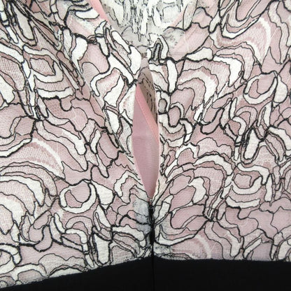 Christian Dior Raf Simons Period Flower Lace Docking Short Sleeve Mimore Length