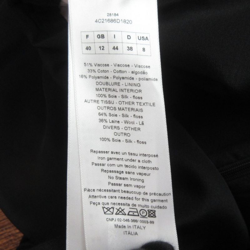 Christian Dior Raf Simons Period Flower Lace Docking Short Sleeve Mimore Length