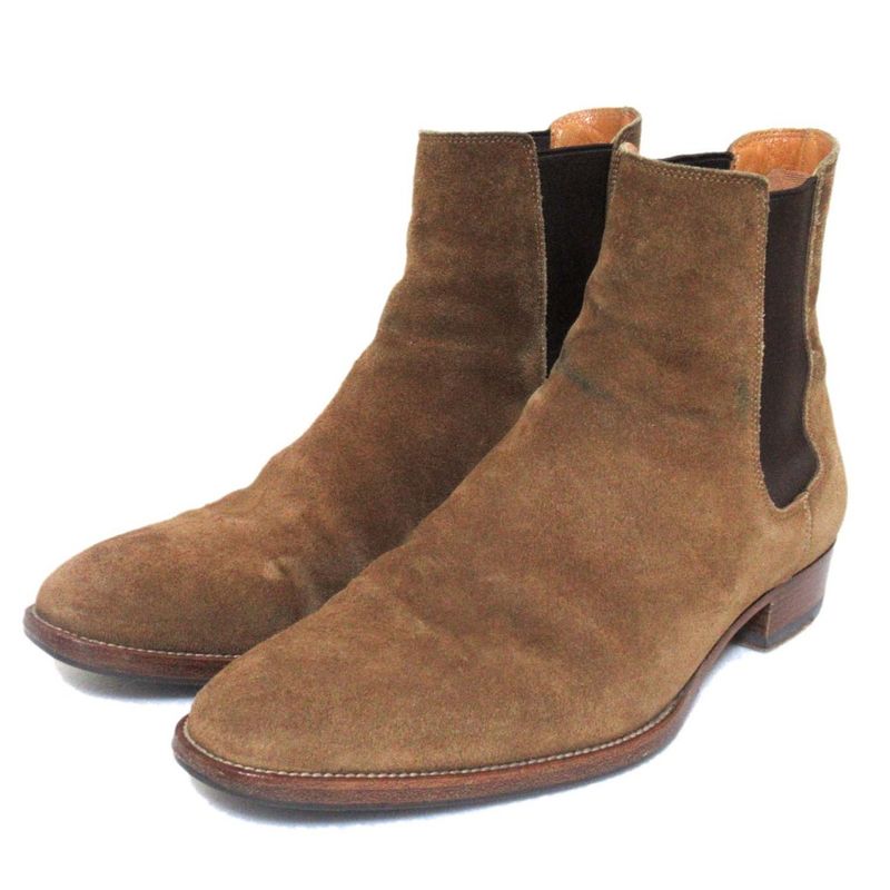 Saint Laurent Paris Side Gore Chelsea Boots Size 39 Approx 26cm (10.24in) Brown