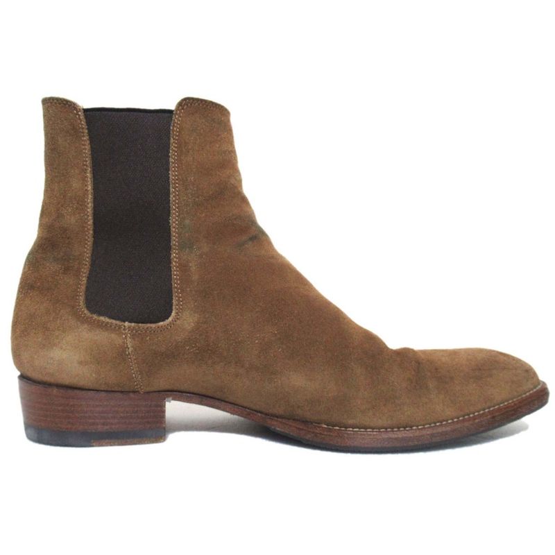 Saint Laurent Paris Side Gore Chelsea Boots Size 39 Approx 26cm (10.24in) Brown