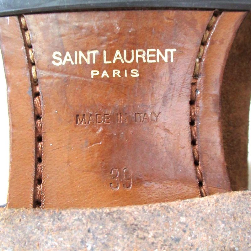 Saint Laurent Paris Side Gore Chelsea Boots Size 39 Approx 26cm (10.24in) Brown