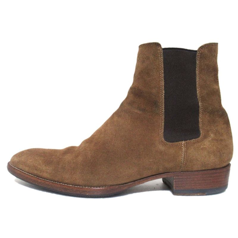 Saint Laurent Paris Side Gore Chelsea Boots Size 39 Approx 26cm (10.24in) Brown