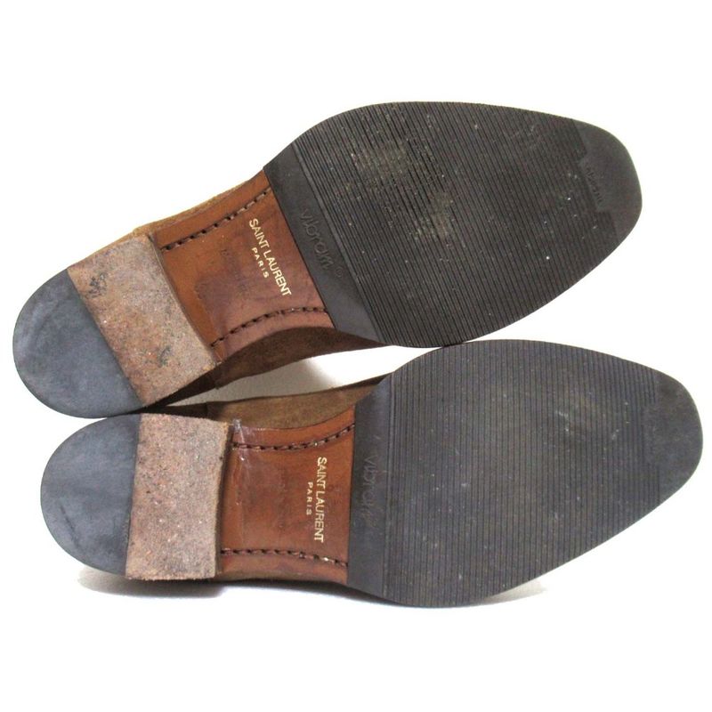 Saint Laurent Paris Side Gore Chelsea Boots Size 39 Approx 26cm (10.24in) Brown