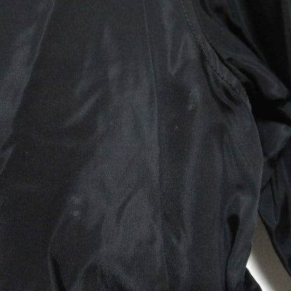 Prada Double Breasted Belted Nylon Patted Half Coat Size S Black Women's Used