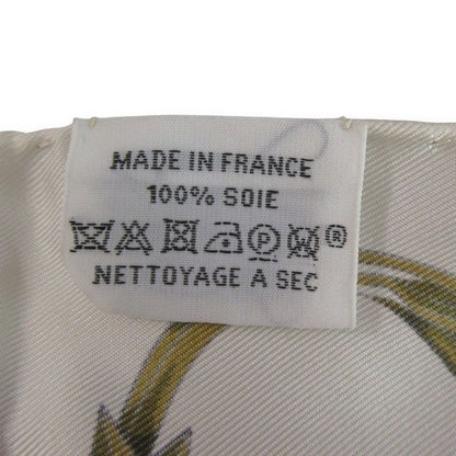 Hermes Grand Tulala Maxi Twillie Silk Scarf Beige Multicolor Women's Used