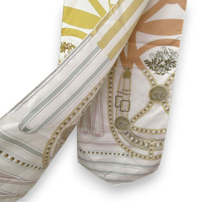Hermes Grand Tulala Maxi Twillie Silk Scarf Beige Multicolor Women's Used