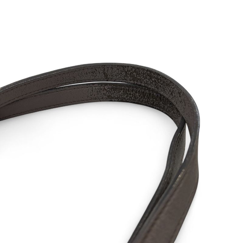 Saint Laurent Paris Leather Shopping Tote Bag Grey Ladies Used