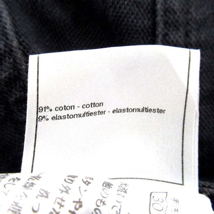 Chanel Back Pocket Logo Embroidery Stretch Straight Denim Pants Jeans Size 38