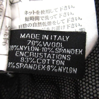 Good 05c Chanel Coco Mark Sheer Knit and Tulle Camisole Size 38 Black Ladies