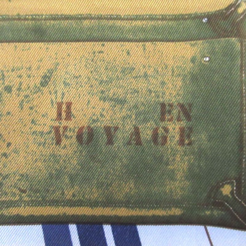 Hermes Carre 70 H En Voyage Traveling Hermes Silk Scarf Blue Women Used