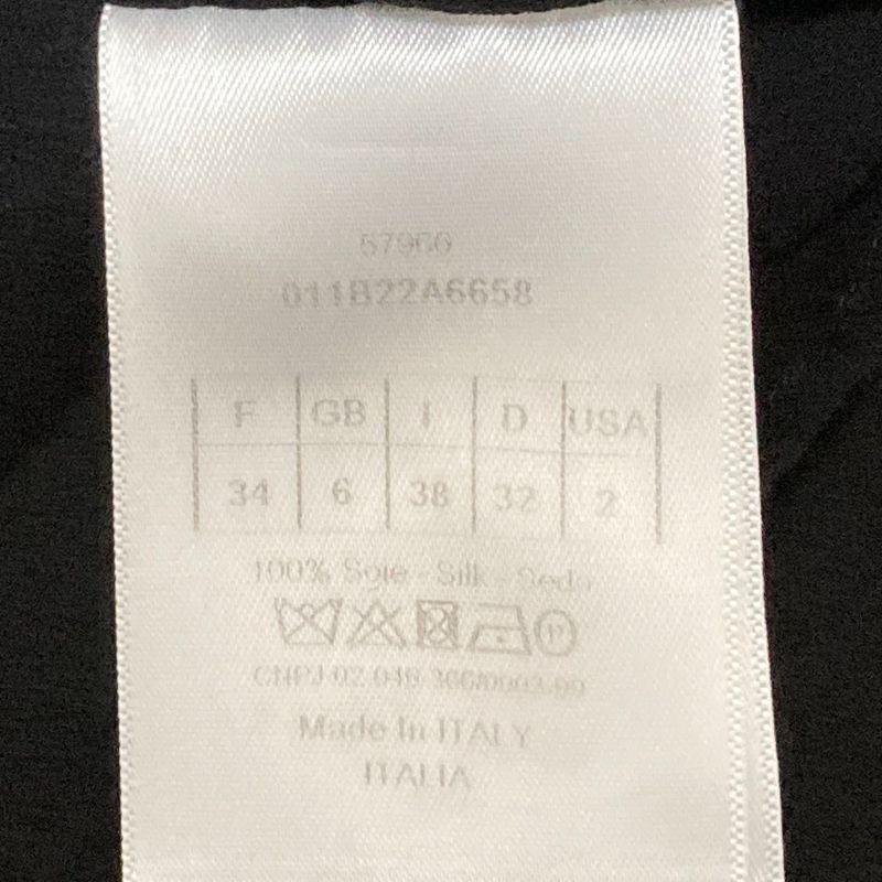 Christian Dior Bee Embroidered Silk Sheer Half Sleeve Blouse Shirt Size I38