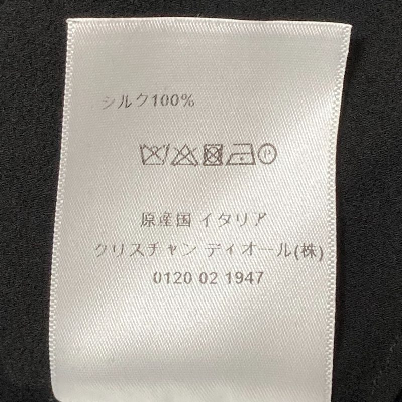 Christian Dior Bee Embroidered Silk Sheer Half Sleeve Blouse Shirt Size I38