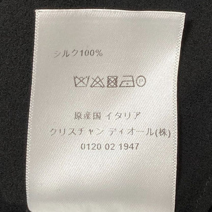 Christian Dior Bee Embroidered Silk Sheer Half Sleeve Blouse Shirt Size I38