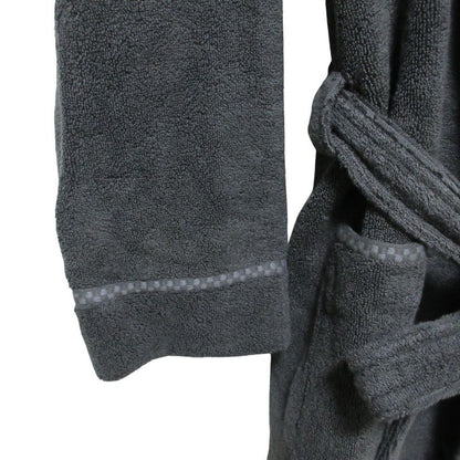 Loius Vuitton Louis Vuitton Pile Fabric Bathrobe Gown XXS Gray Ladies Used