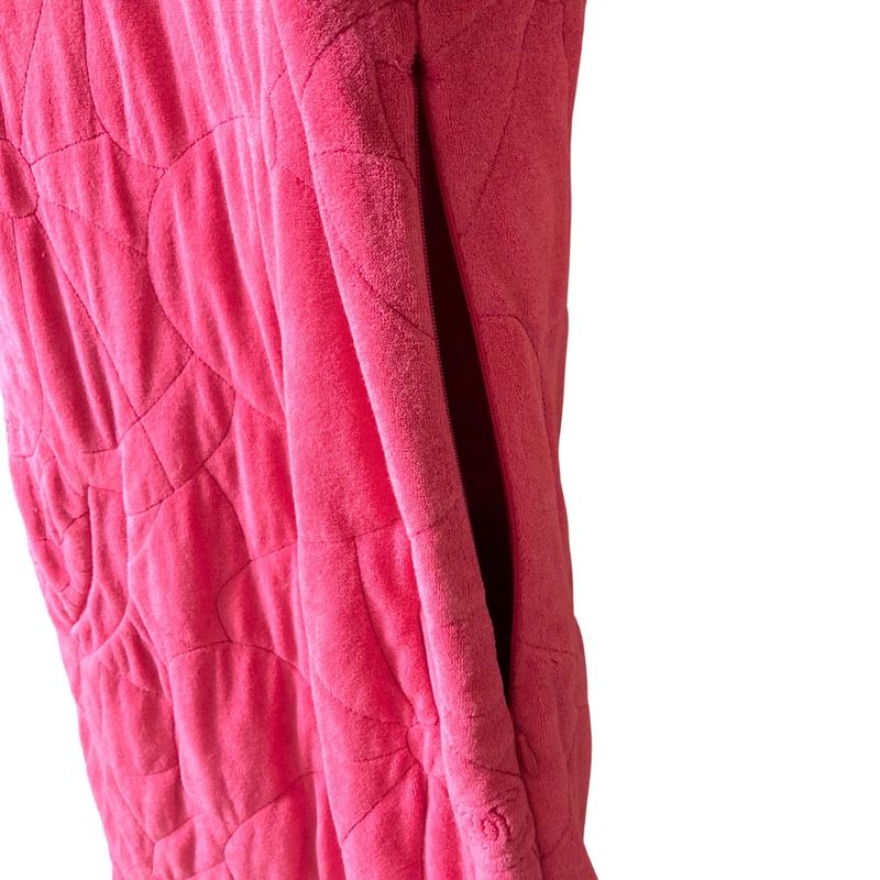 Good Chanel Camellia Coco Mark Sleeveless Pile Dress P52923 Size 36 Pink Ladies