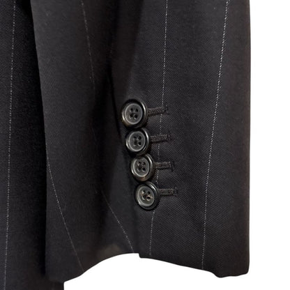 Good Prada Striped Tailored Jacket + Slacks Pants Suit Set-Up Size 44r Dark