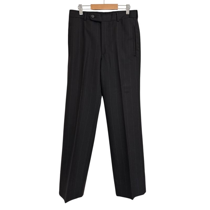 Good Prada Striped Tailored Jacket + Slacks Pants Suit Set-Up Size 44r Dark