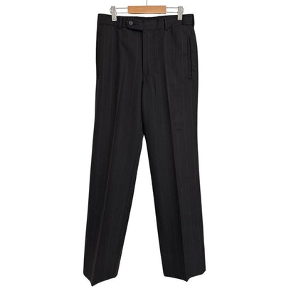 Good Prada Striped Tailored Jacket + Slacks Pants Suit Set-Up Size 44r Dark