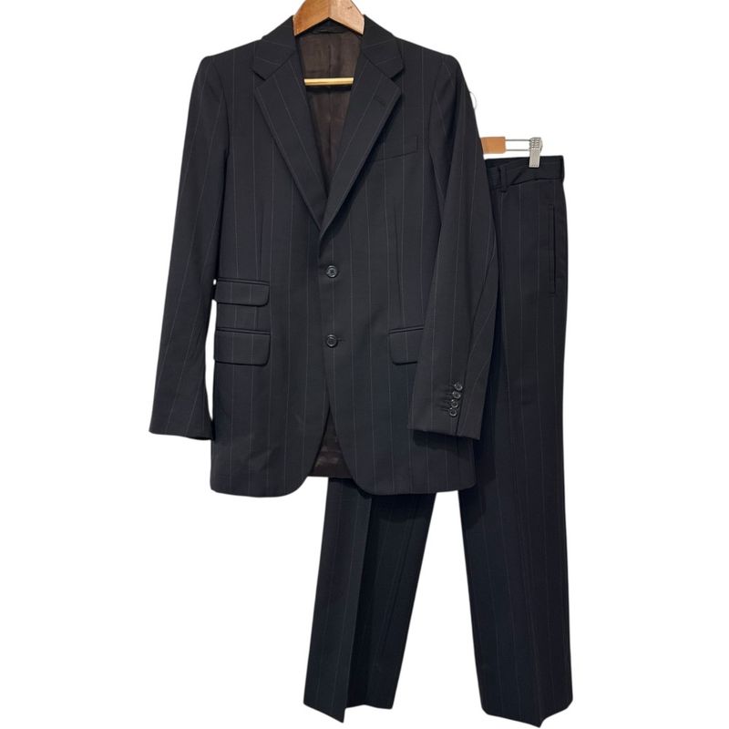 Good Prada Striped Tailored Jacket + Slacks Pants Suit Set-Up Size 44r Dark