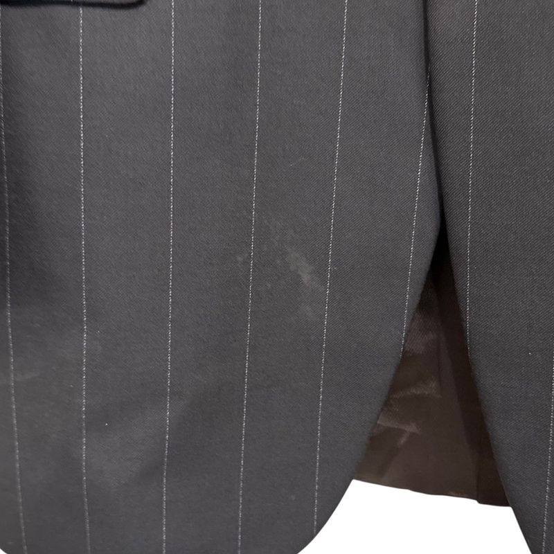 Good Prada Striped Tailored Jacket + Slacks Pants Suit Set-Up Size 44r Dark