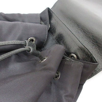 Gucci Nylon Leather Backpack Sac Black Women's Used