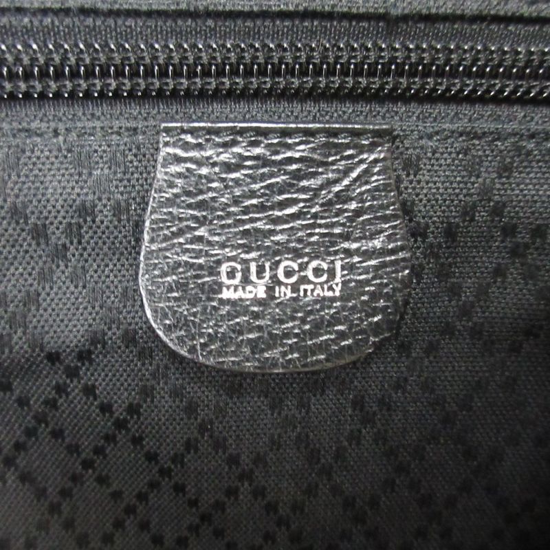 Gucci Nylon Leather Backpack Sac Black Women's Used