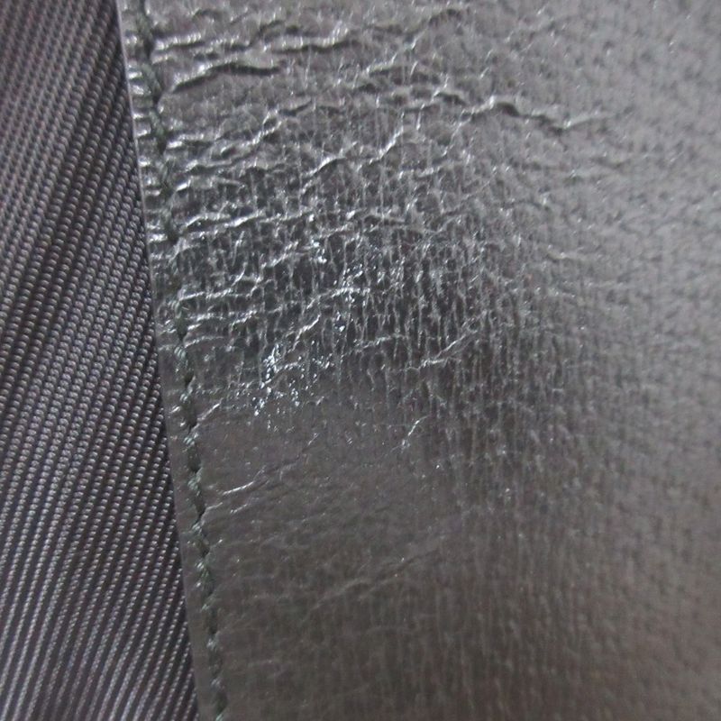 Gucci Nylon Leather Backpack Sac Black Women's Used